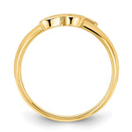 10K & 14K Gold Script Initial Ring view 2