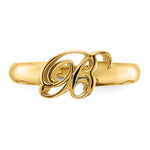 10K & 14K Gold Script Initial Ring view 5