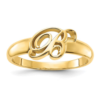 14K gold initial ring