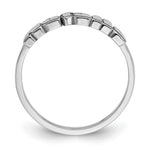 10K White Gold Polished Personalized Name Ring view 3