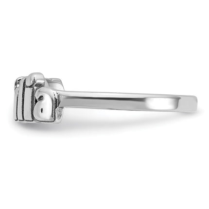 10k White Gold Rings Style 10XNR73W - Classique Jewelry Inc.