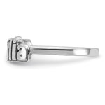 10K White Gold Polished Personalized Name Ring view 2