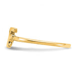 10K & 14K Gold Script or Block Font Double Initial Ring view 3
