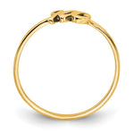 10K & 14K Gold Script or Block Font Double Initial Ring view 7