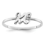 10K & 14K Gold Script or Block Font Double Initial Ring view 10