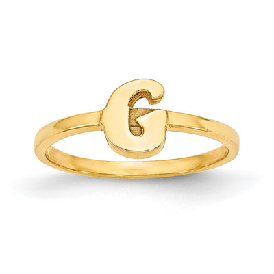 14K gold initial ring