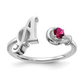 14K White Gold / A