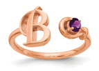 10K Rose Gold / B