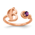 10K Rose Gold / B