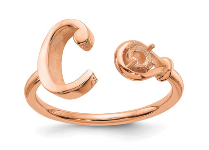 10k Rose Gold Rings Style 10XNR81CR - Classique Jewelry Inc.