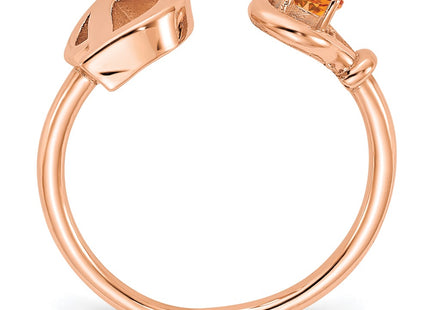 14k Rose Gold Rings Style XNR81DR - Classique Jewelry Inc.