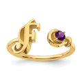 14K Yellow Gold / F