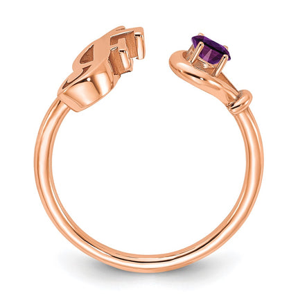 10k Rose Gold Rings Style 10XNR81FR - Classique Jewelry Inc.