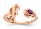 10K Rose Gold / F