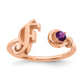 10K Rose Gold / F