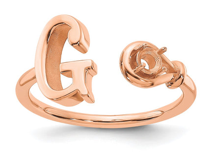14k Rose Gold Rings Style XNR81GR - Classique Jewelry Inc.