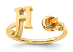 14K Yellow Gold / H