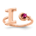 10K Rose Gold / I