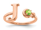 10K Rose Gold / J
