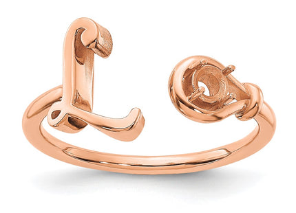 14k Rose Gold Rings Style XNR81LR - Classique Jewelry Inc.