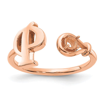 10k Rose Gold Rings Style 10XNR81PR - Classique Jewelry Inc.