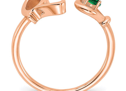 14k Rose Gold Rings Style XNR81QR - Classique Jewelry Inc.
