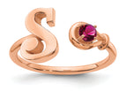 14K Rose Gold / S