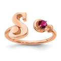 14K Rose Gold / S