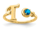 14K Yellow Gold / T