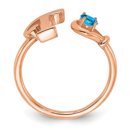 10k Rose Gold Rings Style 10XNR81TR - Classique Jewelry Inc.