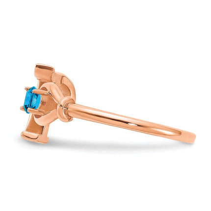 10k Rose Gold Rings Style 10XNR81TR - Classique Jewelry Inc.