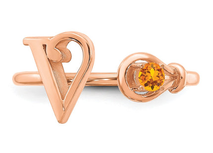 10k Rose Gold Rings Style 10XNR81VR - Classique Jewelry Inc.
