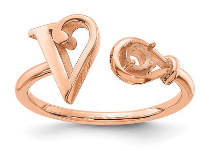 10k Rose Gold Rings Style 10XNR81VR - Classique Jewelry Inc.