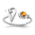 10K White Gold / V