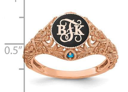 SS/Rose Plated Rings Style XNR82RP - Classique Jewelry Inc.