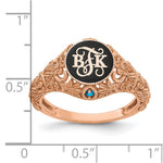 10K Yellow Gold Cut-out Name Ring view