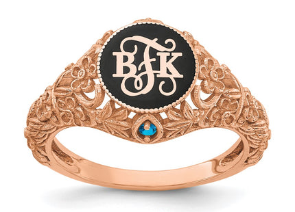 SS/Rose Plated Rings Style XNR82RP - Classique Jewelry Inc.