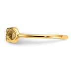 14K Yellow Gold Personalized Infinity Ring view