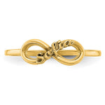 14K Yellow Gold Personalized Infinity Ring view