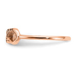 14K Rose Gold Personalized Infinity Ring view