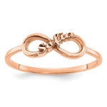 14K Rose Gold Personalized Infinity Ring view