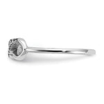 10k White Gold Personalized Infinity Ring view 2