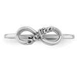 10k White Gold Personalized Infinity Ring view 4