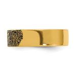 14K Yellow Gold Fingerprint Ring view