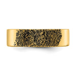 14K Yellow Gold Fingerprint Ring view