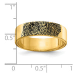 14K Yellow Gold Fingerprint Ring view