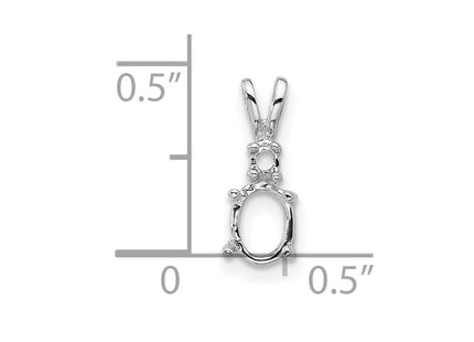 14k White Gold Pendants Style XP1003 - Classique Jewelry Inc.