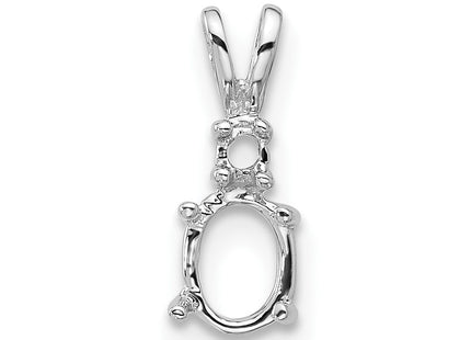 14k White Gold Pendants Style XP1003 - Classique Jewelry Inc.