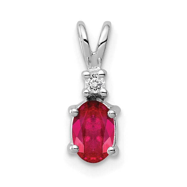 14k White Gold Pendants Style XP1003R - Classique Jewelry Inc.