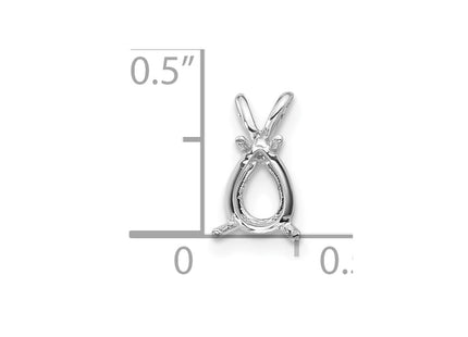 14k White Gold Pendants Style XP1011 - Classique Jewelry Inc.